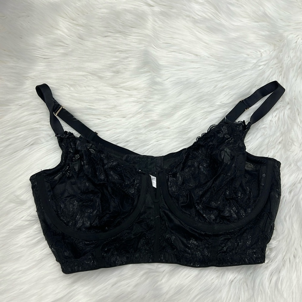 CACIQUE Black Lace Bra 40DDD